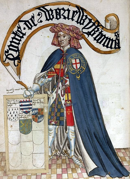 Thomas de Beauchamp - Comte de Warwick - dans le Bruges Garter Book